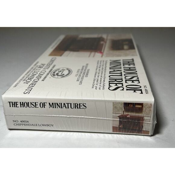 The House of Miniatures Kit 40024 Chippendale Lowboy NEW SEALED Vtg Furniture - Picture 8 of 9